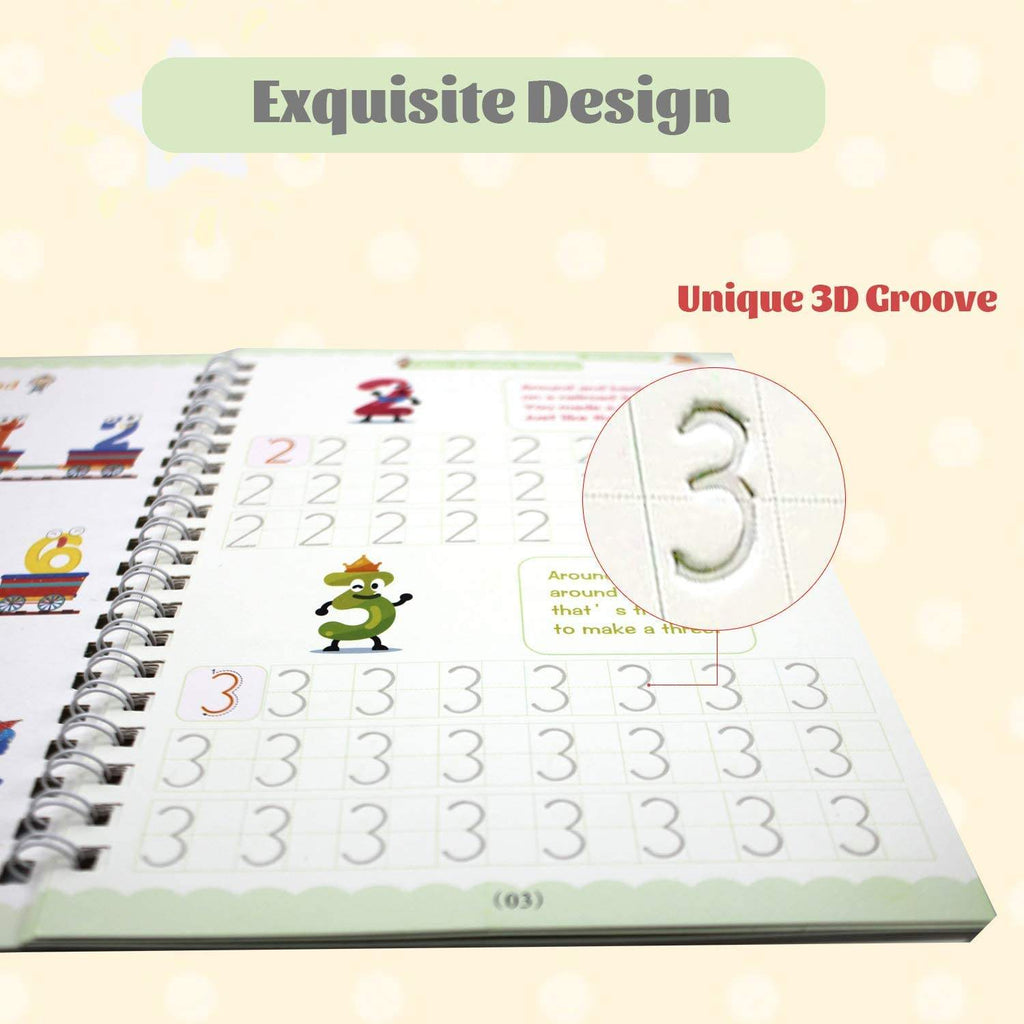 Set de Caligrafía + 4 Libros Mágicos para Niños | Aprende Escribiendo y Divirtiéndose